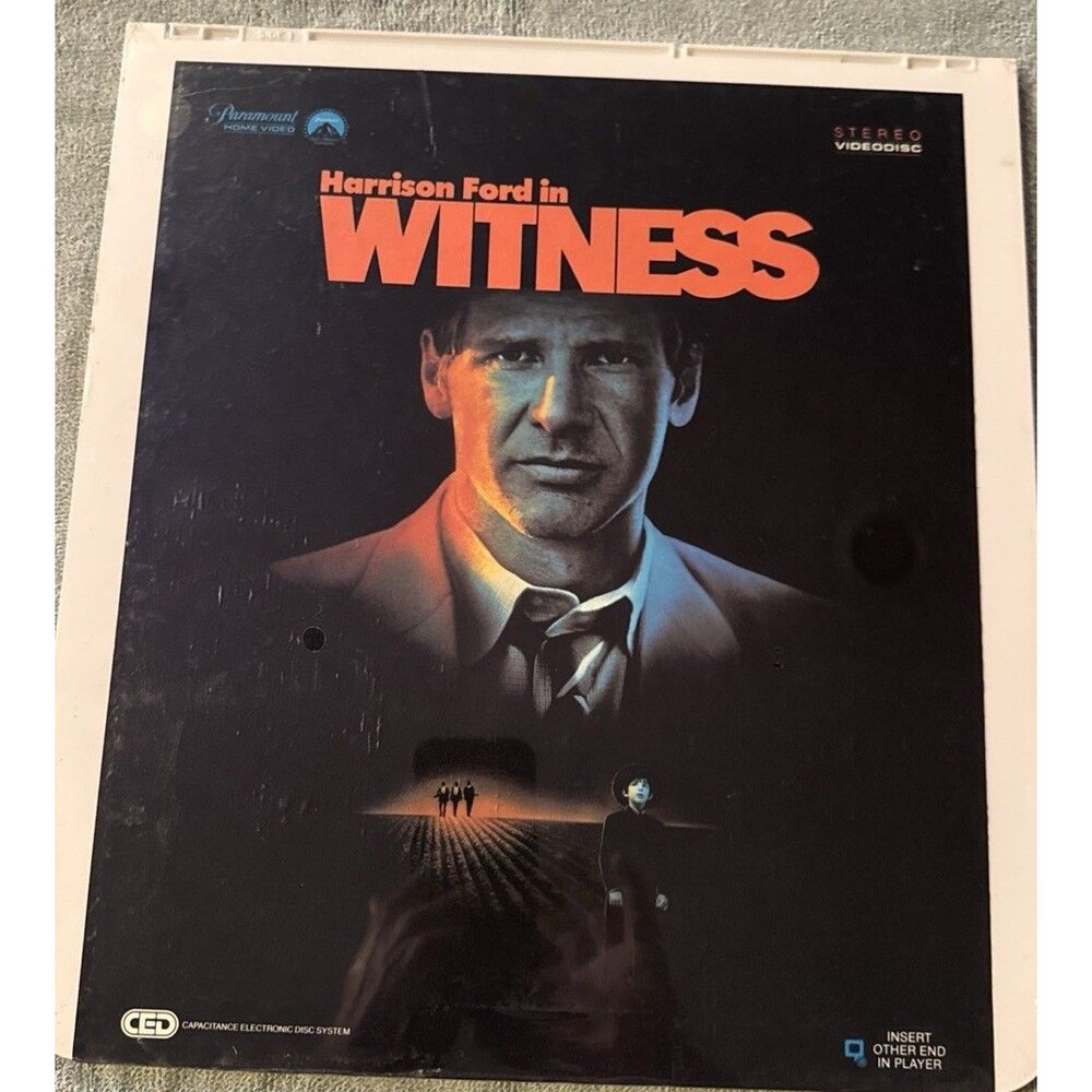 Witness Harrison Ford CED RCA Selecta Vision Video Discs Brand New sealed